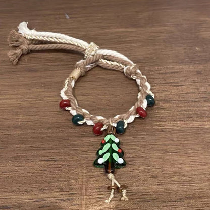 Christmas limit ~ children's fun gingerbread man woven bracelet atmosphere sense exquisite style cute all-match design sense jewelry